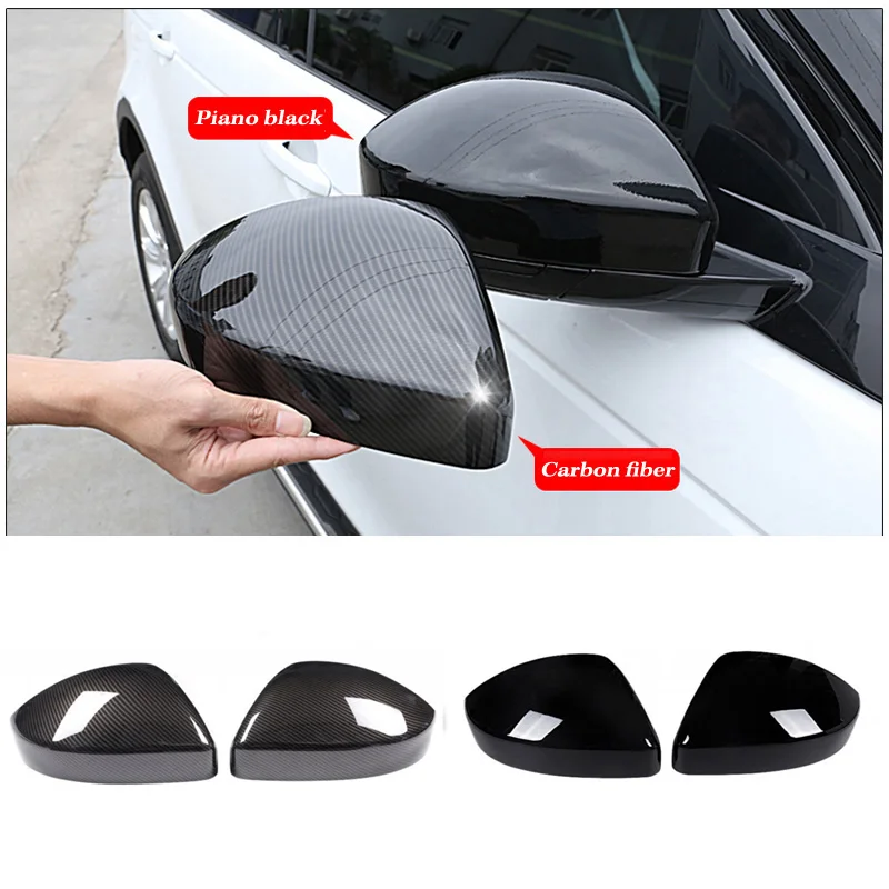 For Land Rover Discovery Sport Range Rover Velar Evoque Jaguar F-Pace Rearview Rear View Mirror Cover Caps Trim Car Accessories