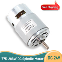 Durable 775 Motor 288w 12000 RPM 24V Motor  Brush dc motors  775 lawn mower motor with two ball bearing Rated