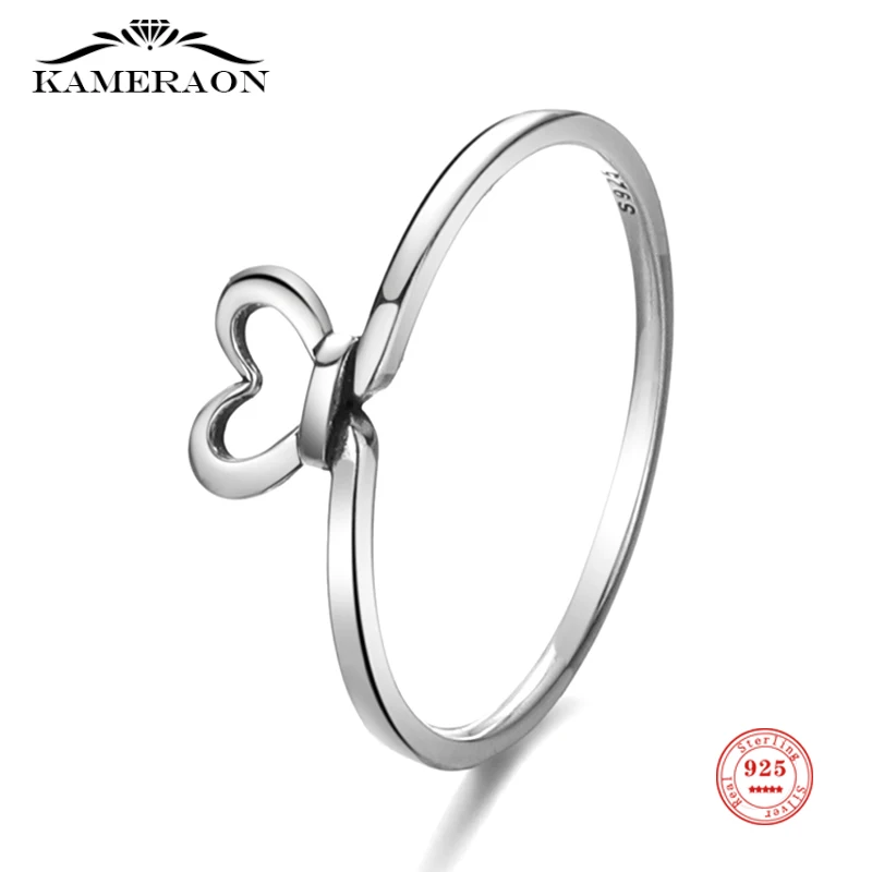 S925 Sterling Silver Simple Finger Ring for Women Girls Lady Trend In 2021 Party/Anniversary/Wedding/Birthday/School/Engagement