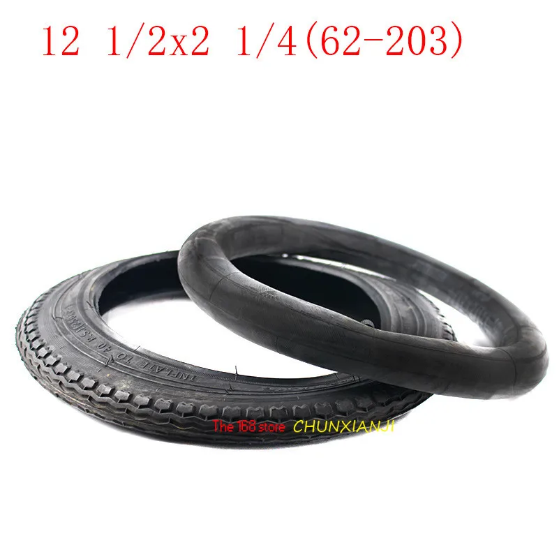 Newest 12 Inch tube Tire 12 1/2 * 2 1/4 ( 62-203 )Tire for Many Gas Electric Scooters  For ST1201 ST1202 e-Bike 12 1/2x2 1/4