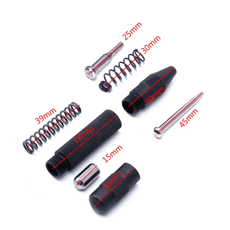 5 "Nhiệm Vụ Nặng Nề Tự Động Trung Tâm Đấm Mùa Xuân Loaded Kim Loại Gỗ Báo Chí Dent Đánh Dấu Chế Biến Gỗ Công Cụ HSS Thép Tốc Độ Cao
