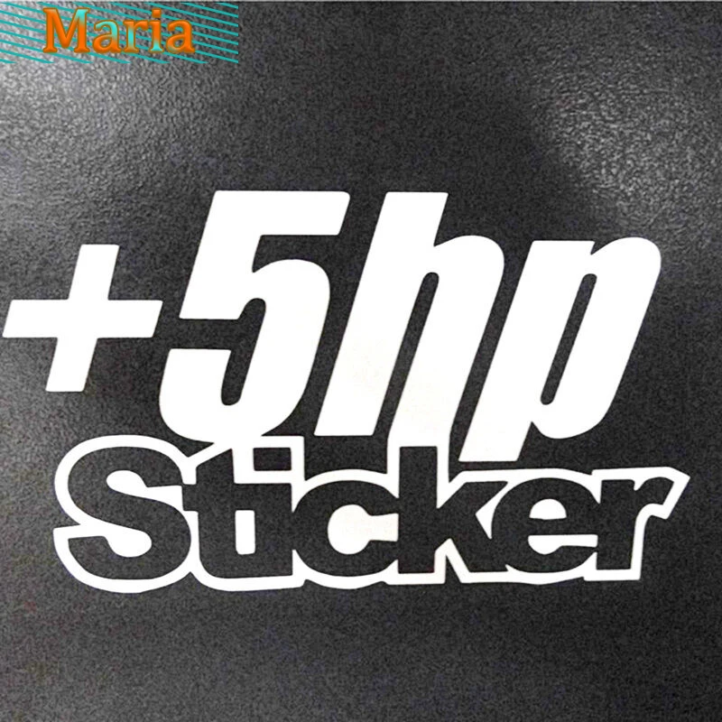 Plus 5 HP + Vinyl JDM Ute Car 4x4 Decal Sticker Funny Race P Plate Preformance High Quality Vinyl Cover Scratched Waterproof PVC