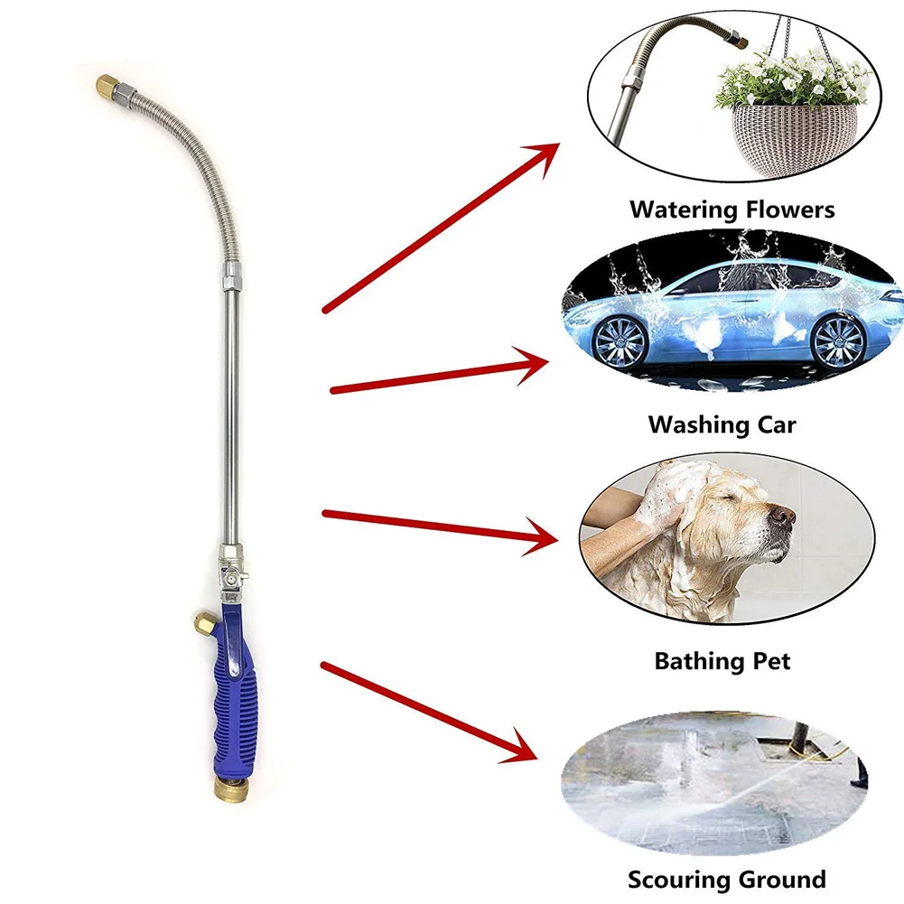 Meijuner-Car High Pressure Water Gun, Jet Garden Washer, Mangueira Wand, Bico Pulverizador, Rega Spray Sprinkler, Ferramenta de Limpeza, 46cm