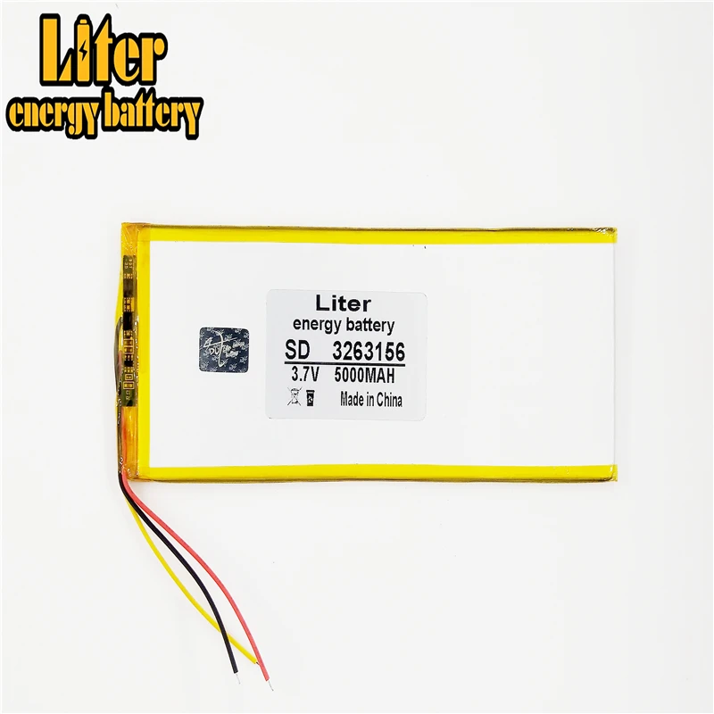 3 line 3263156 The tablet battery 3.7V,5000mAH,3263156 Polymer lithium ion / Li-ion battery for tablet pc,