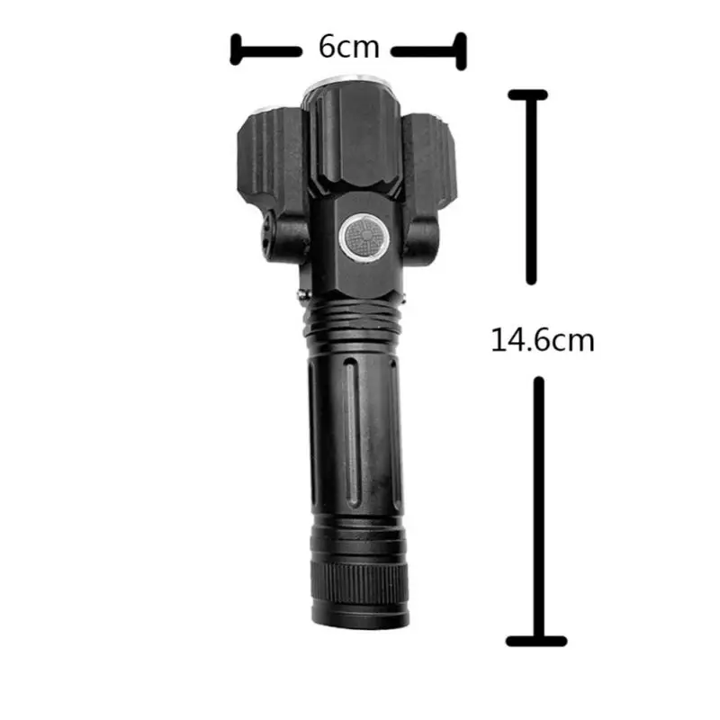 PYMH 20000LM Police Tactical Military LED Lamp Flashlight Torch T6 LED 3 Modes 18650 Flashlight Zoomable 3 Head Light