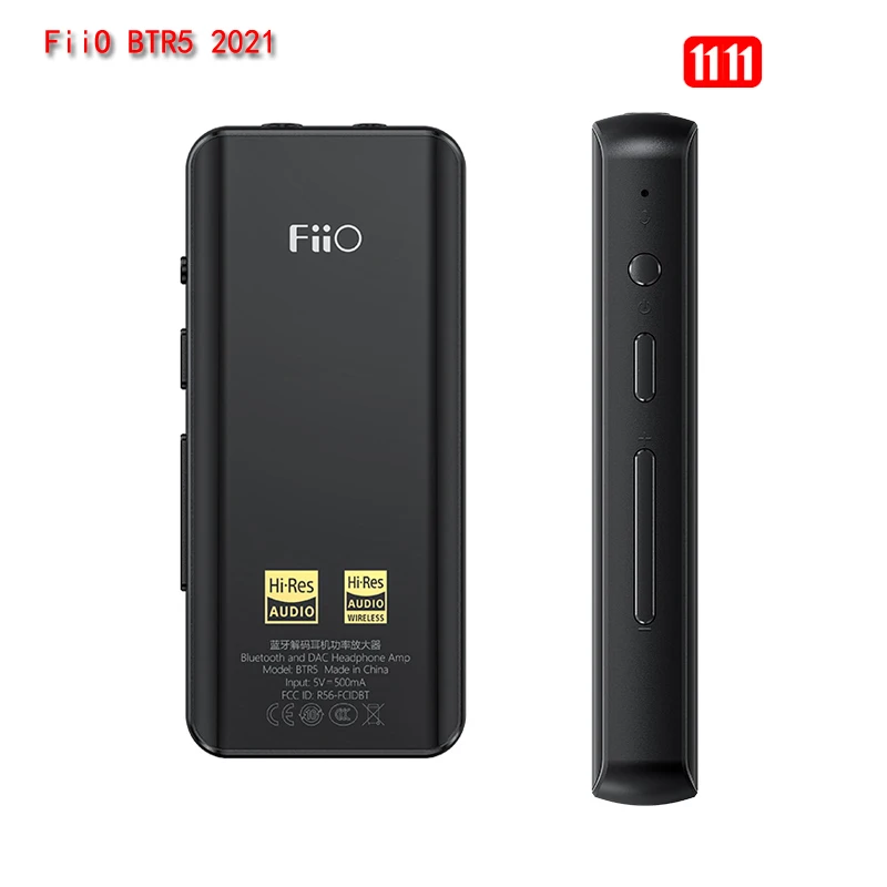 FiiO BTR5 2021 Portable Bluetooth Amplifier ES9219C*2 MQA USB DAC