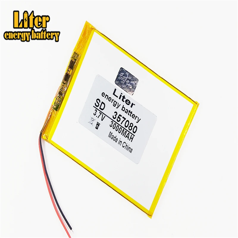 Melhor bateria do polímero do lítio do tamanho 357080 3.7v 3000mah 367080 da marca da bateria com placa da proteção para o produto digital de mp4 gps