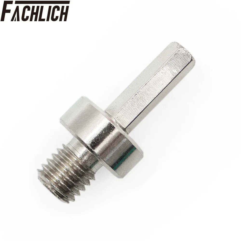 FACHLICH 2Units Adapter For Grinding Disc Change Thread Converter For M14 Male Thread To Hexagon Shank Diamond Core Bits