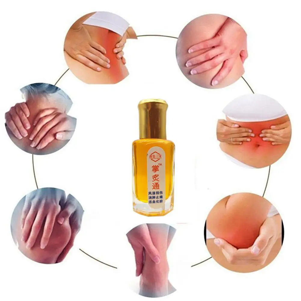 Nano Palm moxibustión, Lumbar, pierna, fiebre de la columna Cervical, moxibustión, esguince, Aceite de Masaje de humedad, 12ML