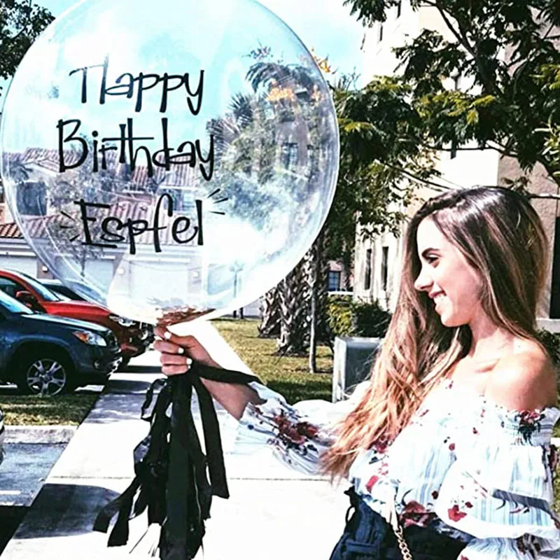 10Pcs 10-24inch PVC No Wrinkle Bobo Transparent Clear Balloons Wedding Party Decor DIY Helium Balloons Festival Party Supplies