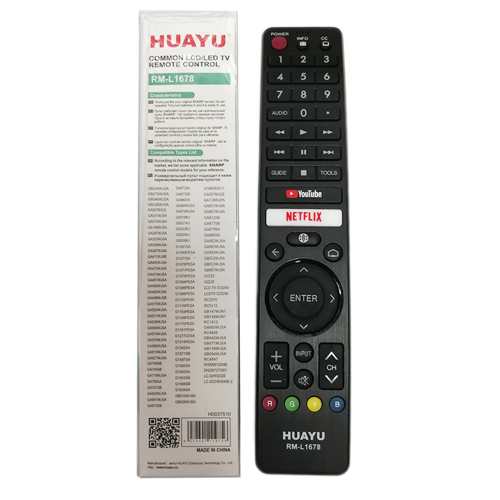 

New Remote Control use For Sharp LCD/LED TV For GB346WJSA GA455WJSA G1078PESA GA007BGZZ GB139WJN1 GB139WJSA GB234WJSA GB275WJSA