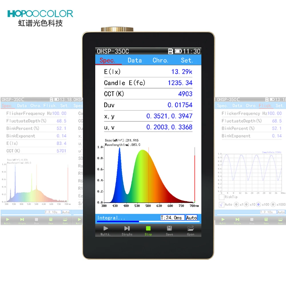 Good price Hopoocolor OHSP350C Spectrometer Test Color temperature