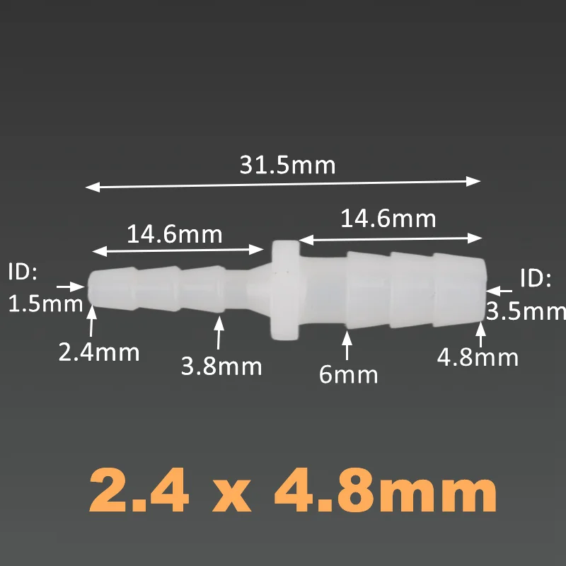 5 ~ 500 sztuk 4 6 8 10 12mm PE plastikowe Pagoda zmniejszenie złącze zbiornik akwarium pompa powietrza Adapter nawadnianie ogrodu wąż...