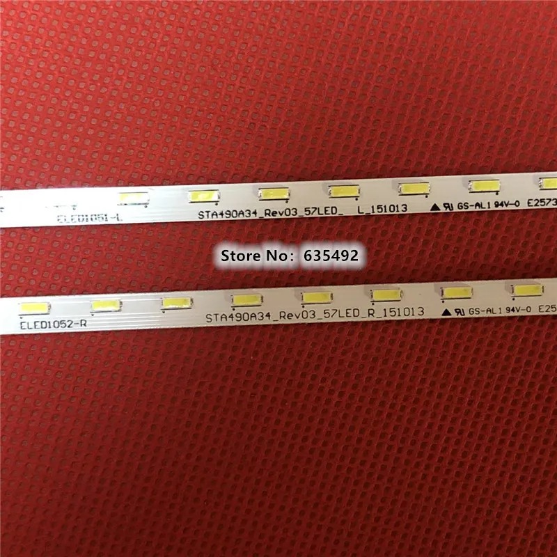 แถบไฟ LED 10ชุดสำหรับ73.49S02 KDL-49WD751 KDL-49WD752 KDL-49WD759 D00-2-DX1 S490HF58 V0 96.49S02 001 STA490A34_Rev03_57LED_R ลิตร