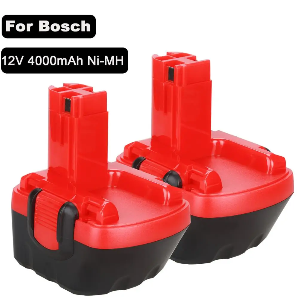 2 pcs For Bosch 12V 4000mah PSR 1200 Rechargeable battery GSR 12V 4.0AH AHS GSB GSR 12 VE-2 BAT043 BAT045 BAT046 BAT049 BAT120