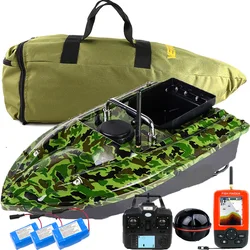 VERY100 500M RC Wireless Fishing Bait Boat posizione GPS Hook/Bait post,LCD GPS Sonar Fish Finder, borsa, batterie per la pesca sportiva