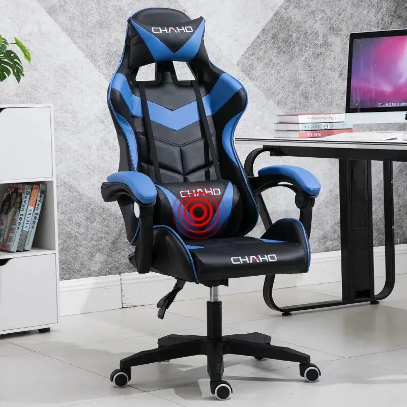 Wcg Gaming Stuhl Haushalt Sessel Ergonomische Computer Stuhl Hause Büro Stühle Lift und Swivel Funktion Verstellbare Fußstütze