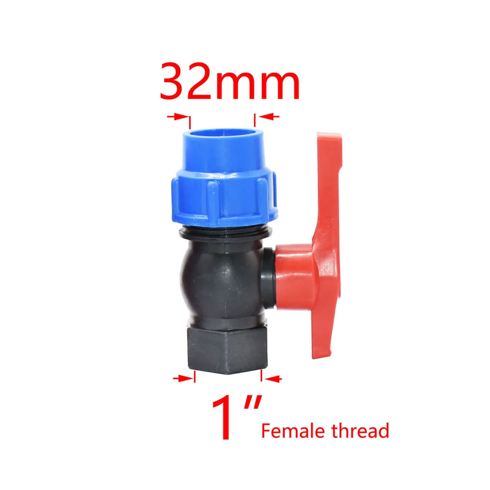 Female Connector 20mm 25mm 32mm 40mm 50mm Plastic PE Pipe Quick Connector Fast Joint Repair Fittings For Agricultural Irrigatio