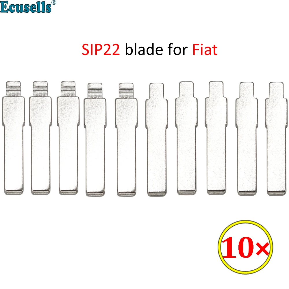 10Pcs/Lot Modified Flip Blank Key Blade Uncut SIP22 157# for Fiat Doblo Freemont Ducato Punto Panda Qubo Tipo Metal Blade NO.157