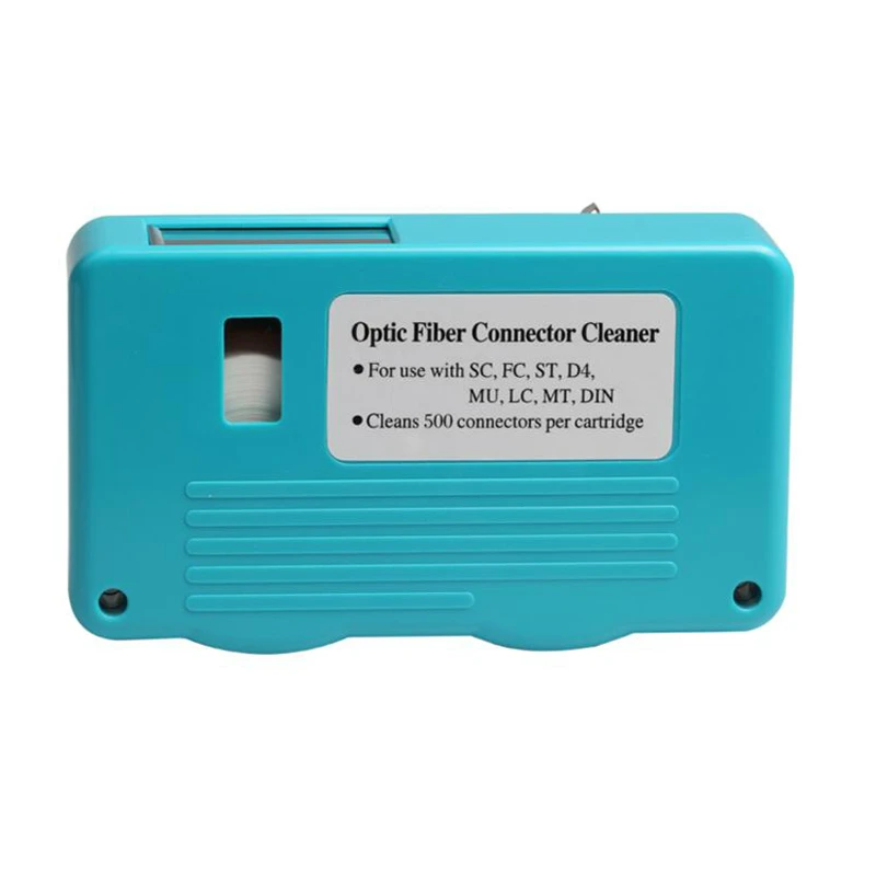 

Optical Fiber Connector Cleaner/Fiber Optic Conector Cleaning Cassette, 500 Times Cassette Cleaner/ Fiber Optic Cleaning Box