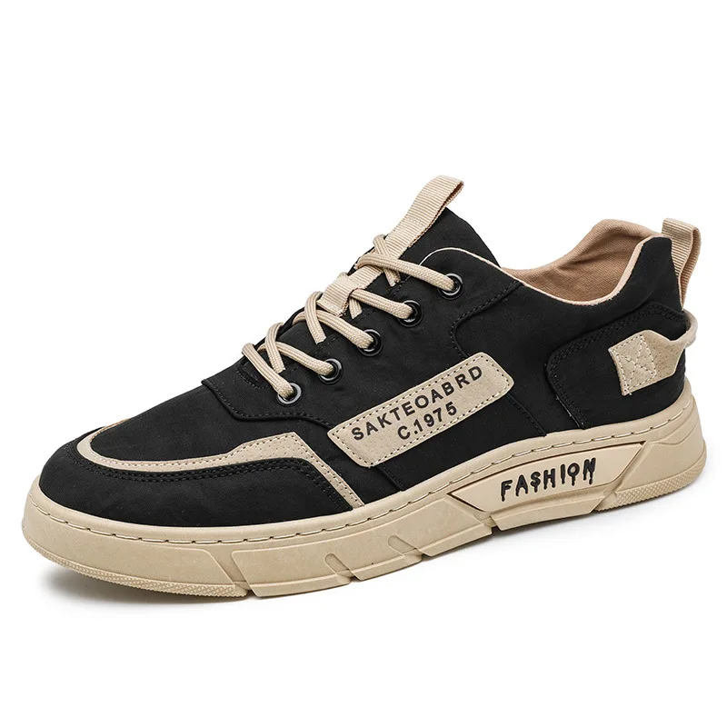 Low-top Breathable Men's Shoes Fashion Sneakers 2023 New Board Shoes Umbrella Canvas Shoes Casual Loafers All-match Shoes Male