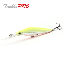 TacklePRO M52 Fishing Lures Quality Minnow Hard Bait Floating Wobbler Swim 50mm/3.4g Depth 1.2m Saltwater Silence For Seabass