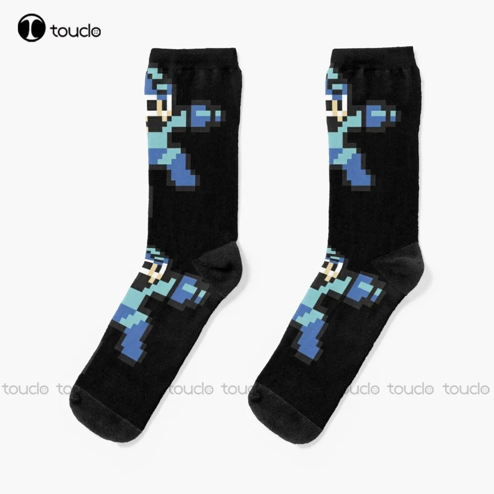 

Megaman Jump'N Shoot - Black Socks He Office Socks Christmas Fashion New Year Gift Unisex Adult Teen Youth Socks Thanksgiving