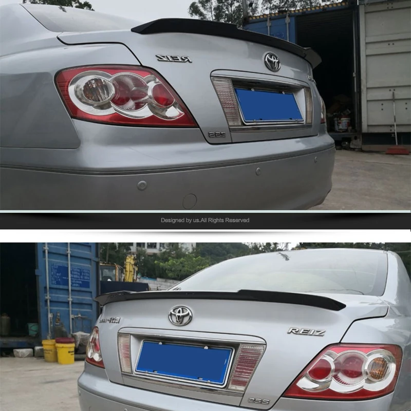 Mark X Reiz ABS Plastic Unpainted Primer Rear Wing Lip Spoiler for ToyotaMark X with color2005-2011