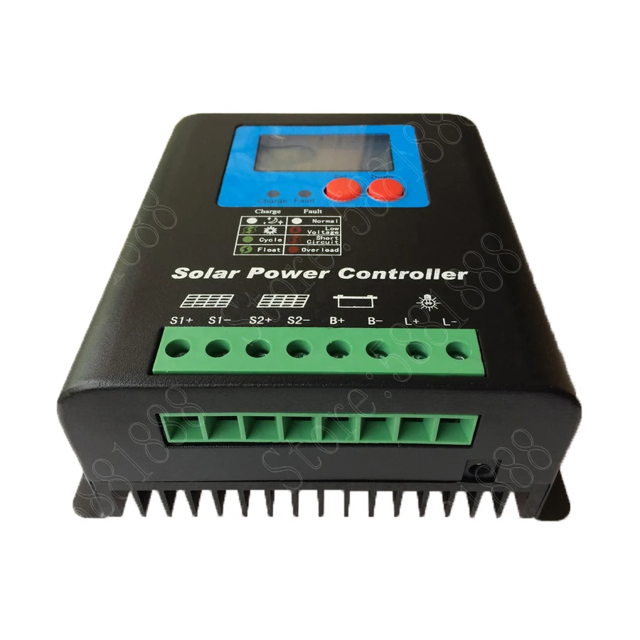 50A 60V 72V MPPT Solar Charge Controller, Home Use 72V Battery Regulator 50A for 3600W PV Solar Panels Modules, LED&LCD Display