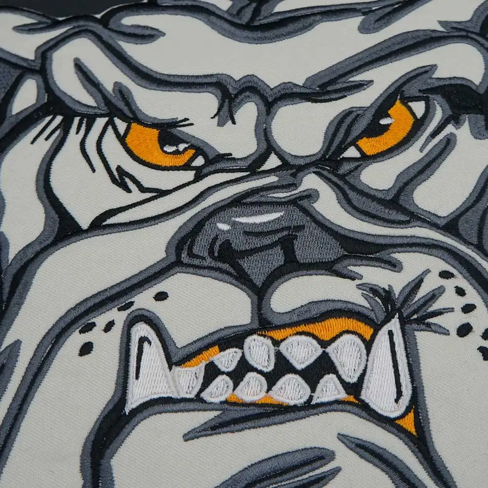 Parche bordado Bulldog punk estilo táctico MOLLE para ropa militar - imagen 5