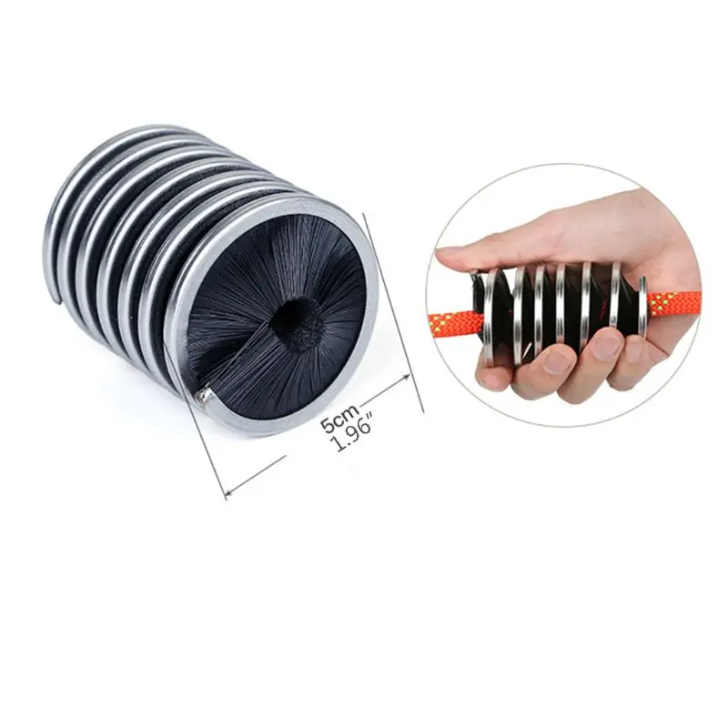 Portable Rope Cleaning Brush Lightweight Rock Hiking Caving Ropes Washing Brushes Outdoor Climbing Tool Accessories