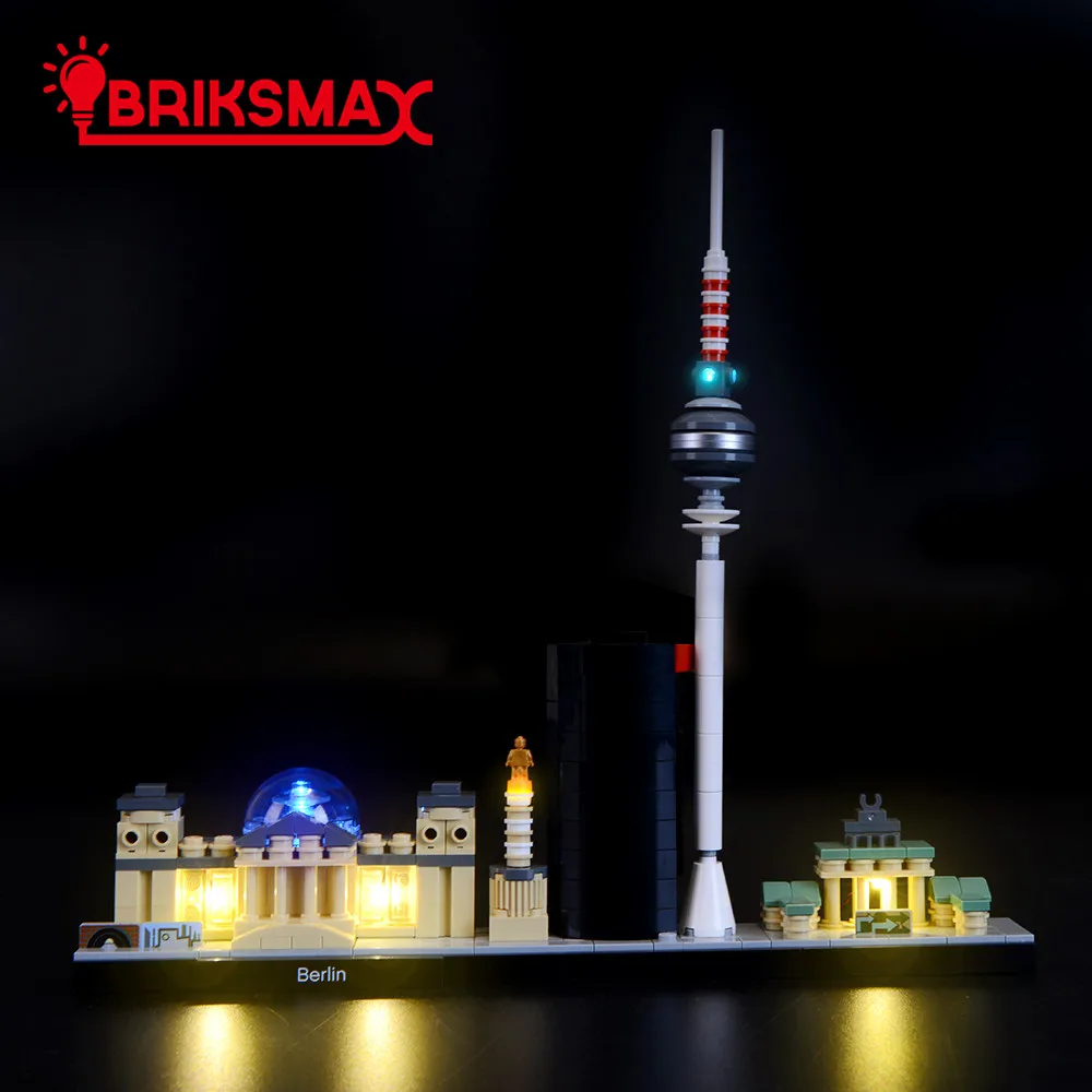 

BriksMax Led Light Up Kit for 21027 Architecture Berlin TV Tower Building Blocks Set (NOT Include the Model) Toys for Children