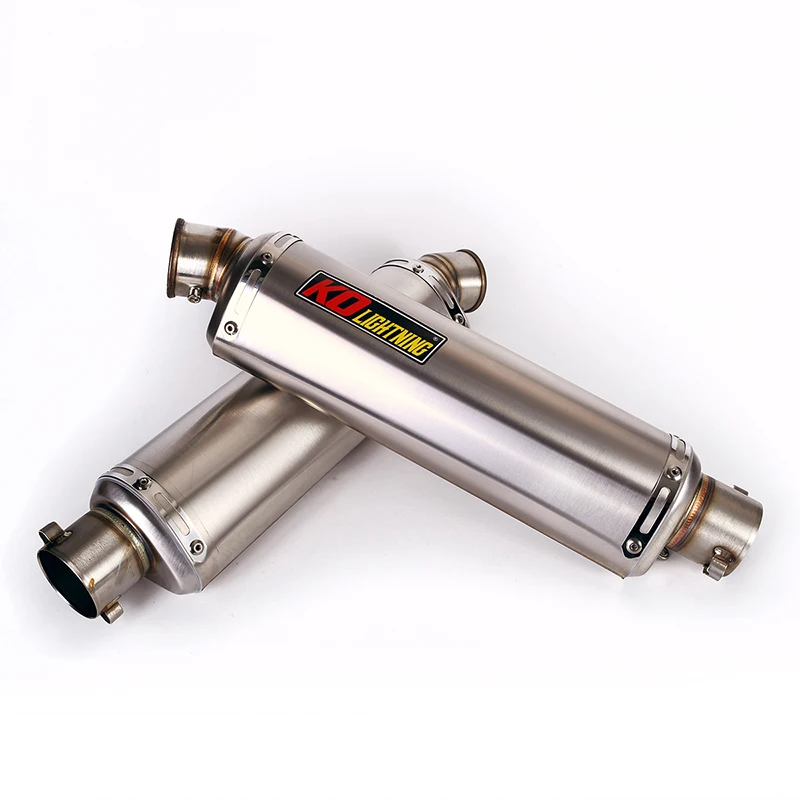 Exhaust Vent Pipe 38-51mm Motorcycle Silencer 310MM 370MM 440MM DB Killer Baffler Pipe Stainless System Universal