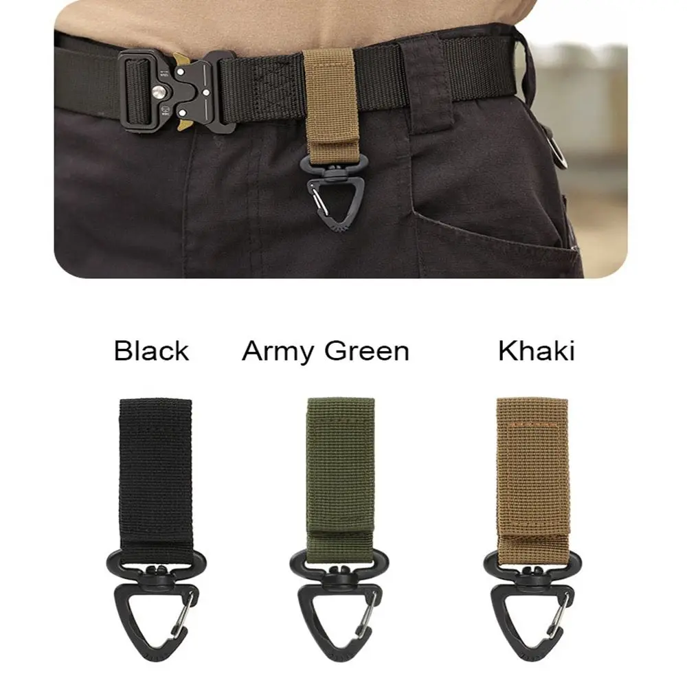 Rotatable Tool Camping Hiking Waist Bag Fastener Outdoor Hook Knapsack Keychain Triangle Backpack Buckle