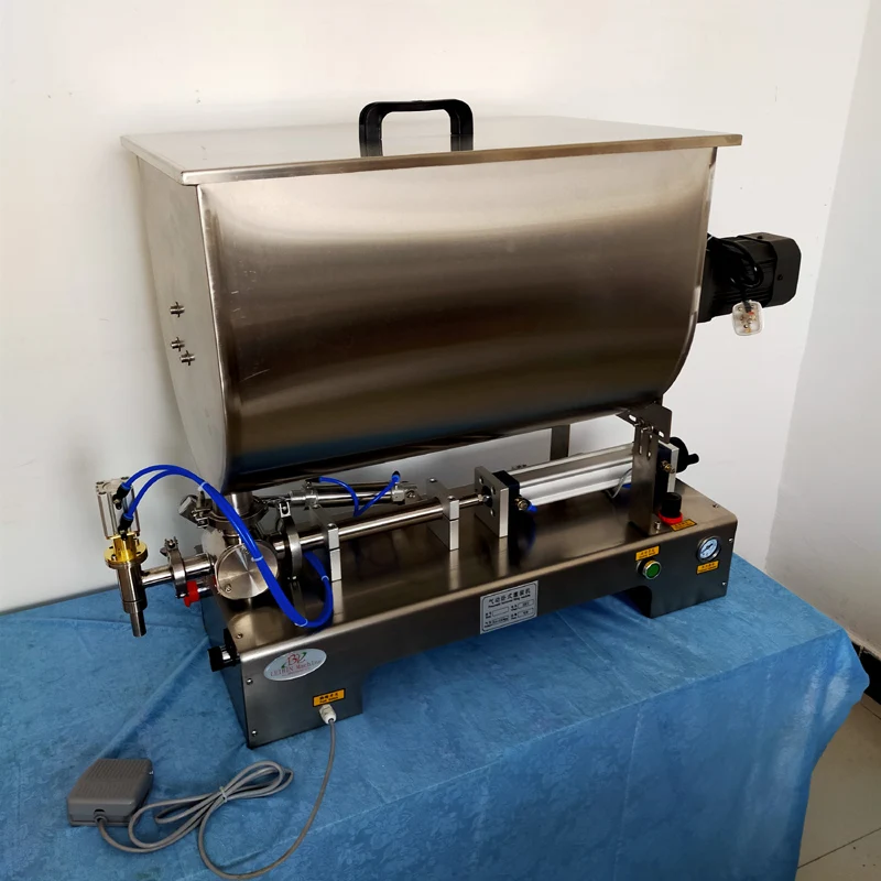 

Chili sauce filling machine, sauce quantitative filling machine, pneumatic slurry mixing filling machine