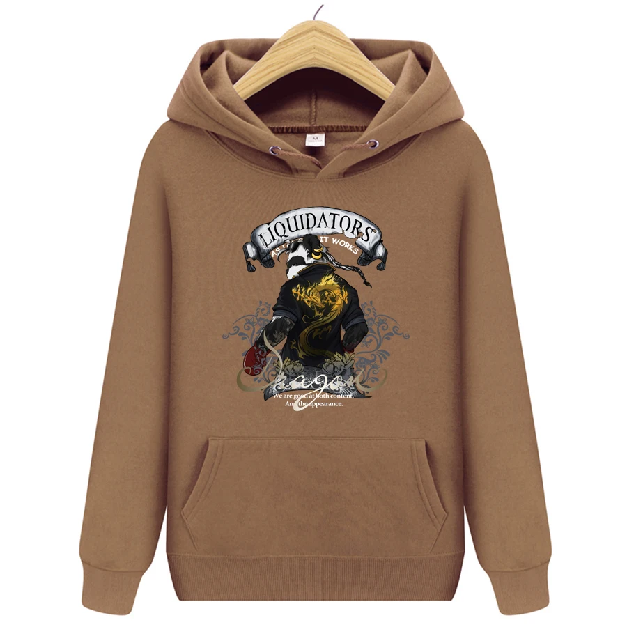 

2022New Spring Autumn Men's Hoody Hoodies Fashion Cartoon Panda Printing Casual Sweatshirts New Arrival Fashion Male Pullover