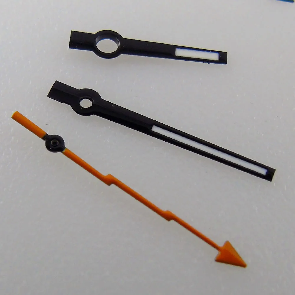 Milgauss-Uhrenstil, passend für Miyota 8215 2813, NH35, NH36, Silber, Schwarz, Uhrzeiger, grüne Lume, Orange, Grün, Sekundenzeiger