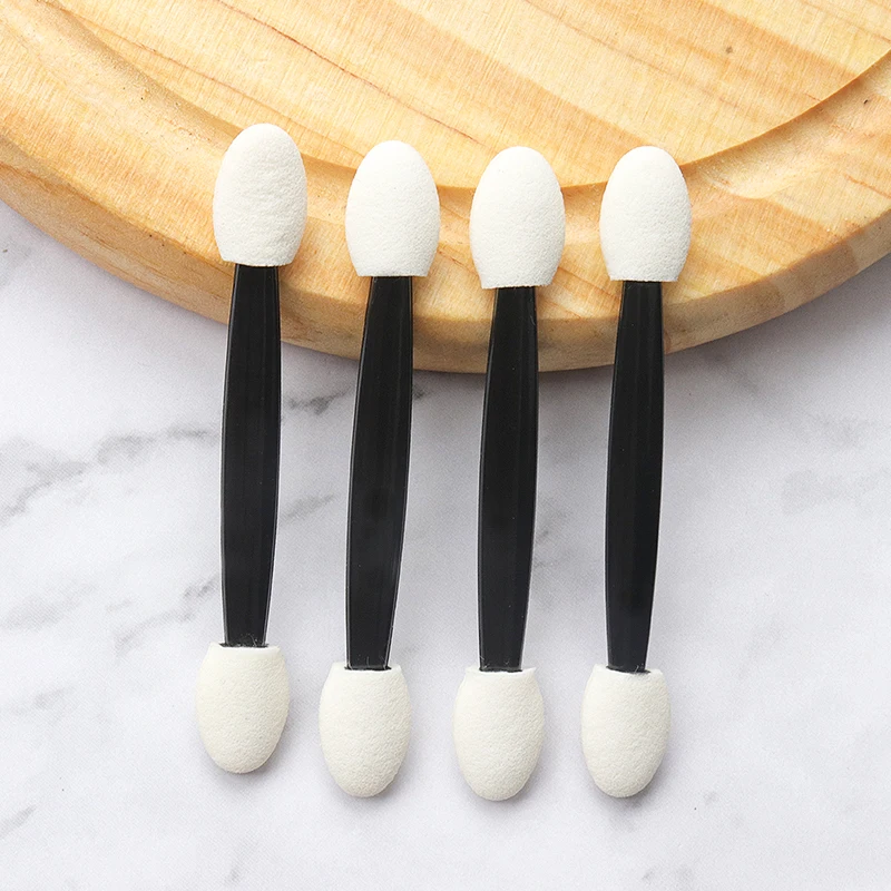 25 Pcs Professional Sponge Stick Eye Shadow Brush Applicator Cosmetic Makeup Double-head Eyeshadow Tools