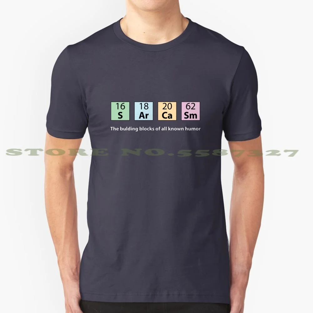 Sarkasmus Perioden system 100% Baumwolle T-Shirt Wissenschaft Chemie Nerd Humor Sarkasmus Geek Perioden system Elemente Mende leev Tabelle