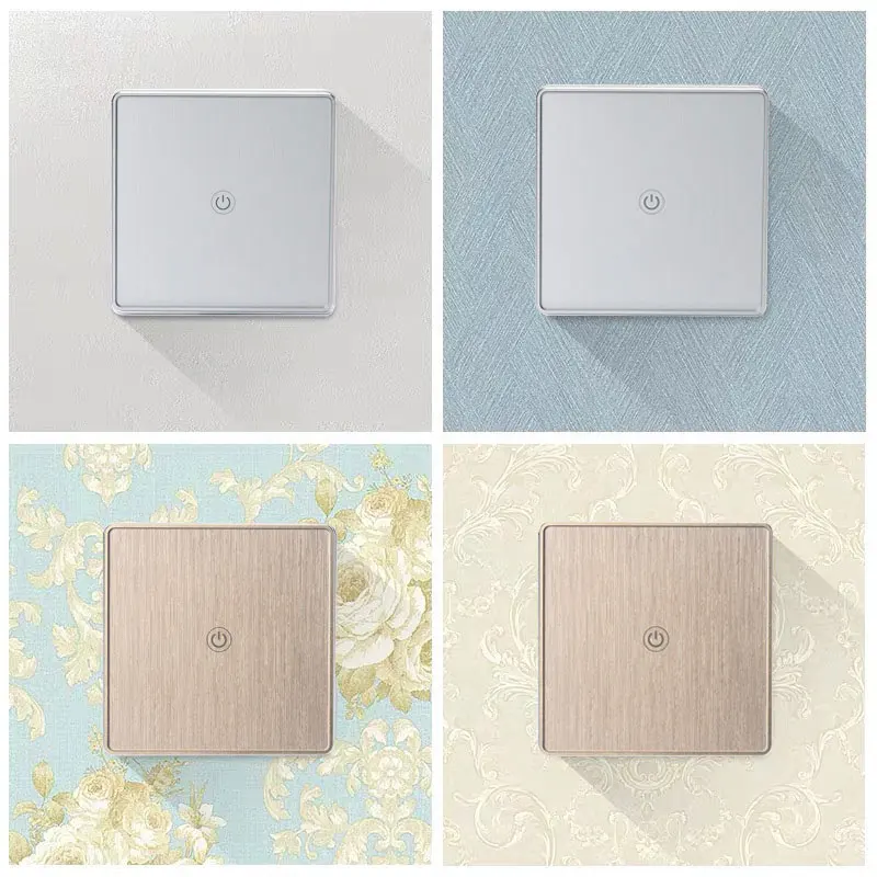 Smart Life Tuya WiFi Light Switch with Luxuray Glass Panel, Touch Sensor Smart Wall Switch Voice Work With Alexa, Google Home