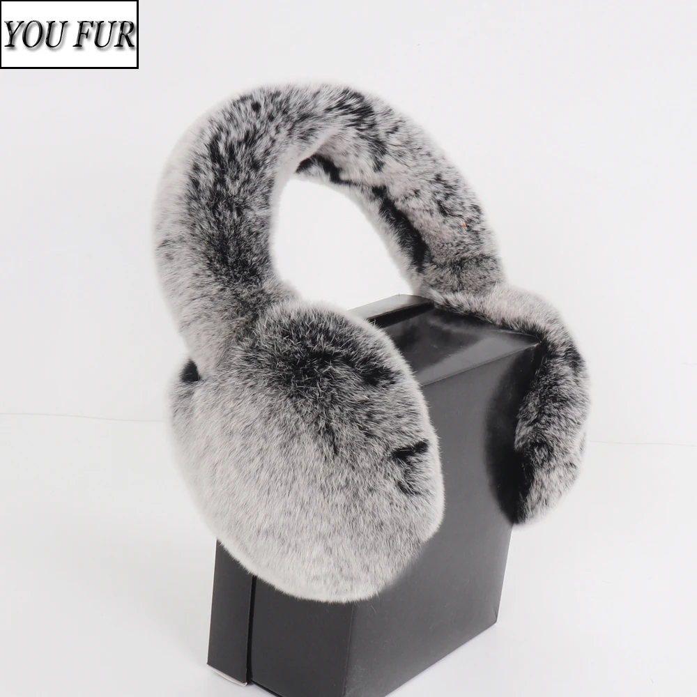 

Winter Outdoor Windproof Women Real Rex Rabbit Fur Earmuffs Rex Rabbit Fur Earmuff Lovely Girl Genuine Rex Rabbit Fur Ear-caps