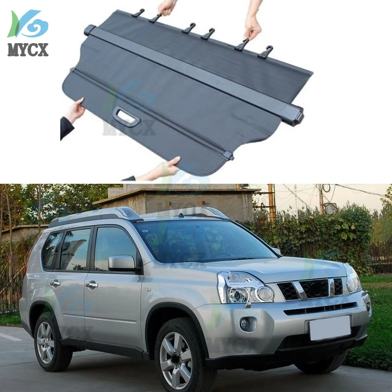 

Rear Cargo Cover For Nissan X-Trail XTrail Rogue 2007-2008 2009 2010 2011 2012 2013 Privacy Trunk Screen Security Shield Shade