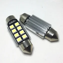 2pcs 31mm 36mm 39mm 41mm 꽃줄 CANbus C5W led 오류 무료 5630 5730 8 LED smd 인테리어 독서 흰색 얼음 파란색 전구 돔 램프