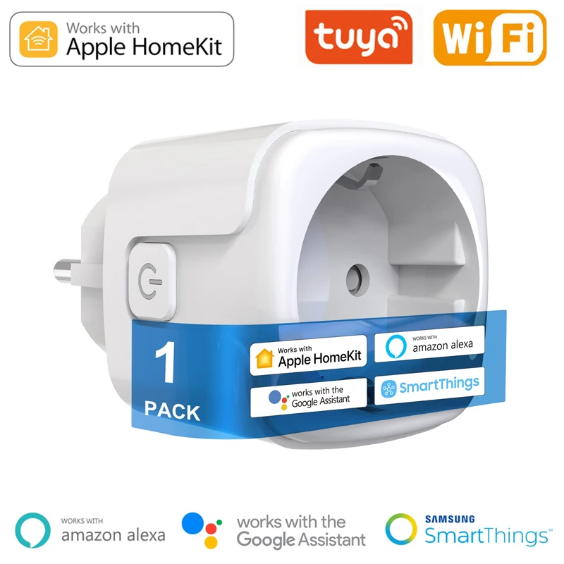 

Wi-Fi Smart Plug 16A ЕС 10A адаптер для розеток американского стандарта голос Управление таймер Разъем для Apple Homekit Alexa Google Assistant Smartthings умный дом