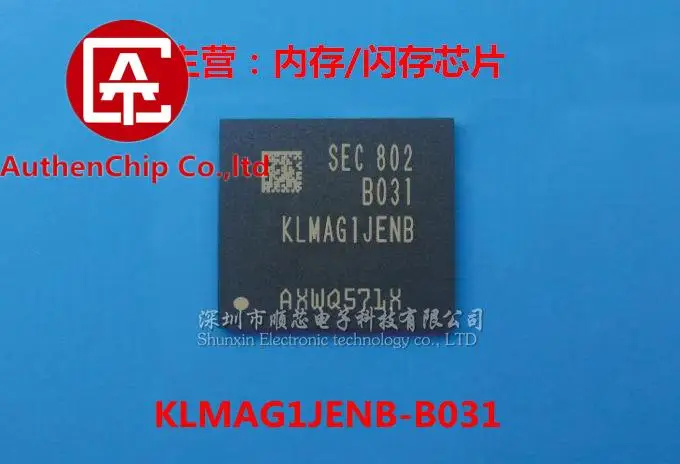 

2pcs 100% orginal new in stock KLMAG1JENB-B031 16GB memory chip EMMC mobile phone font