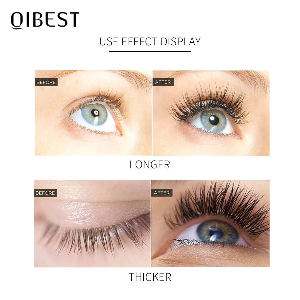 QIBEST Eyelash Growth Enhancer Natural Medicine Treatments EyeLashes Serum Mascara Eyelash Lift Lengthening Eyelash Growth Serum