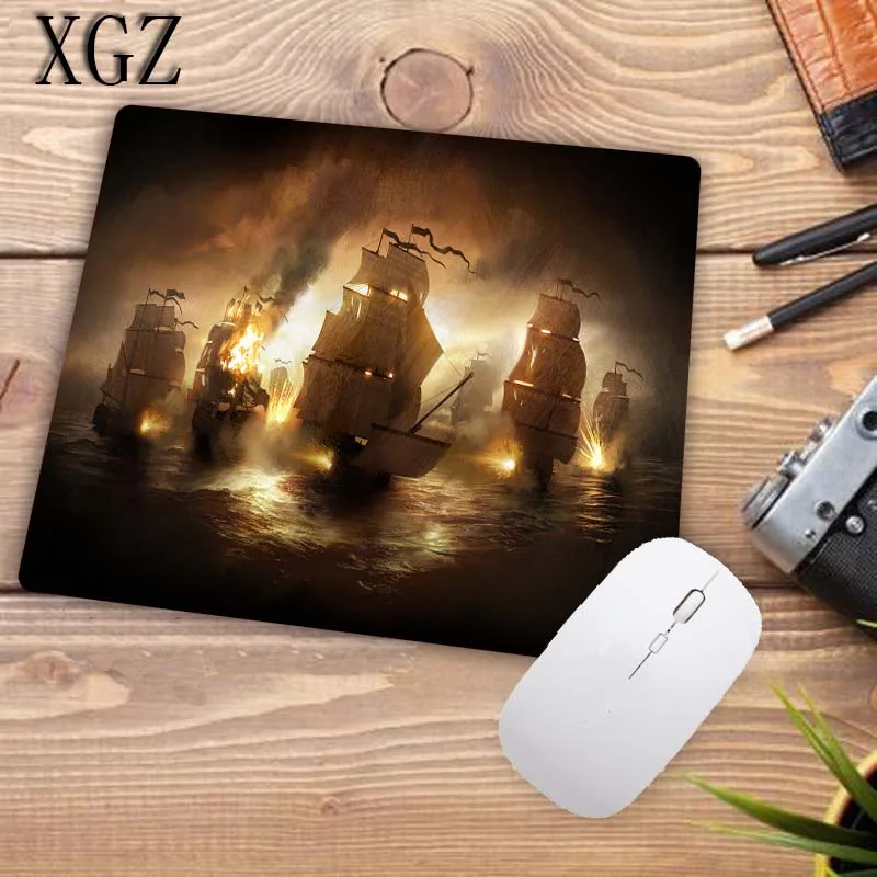 XGZ Anime Pirate Ship Cool Personalized Computer Notebook Mouse Mat Resistant Dirt 180x220mm Gaming Keyboard Mouse Pad Promotion