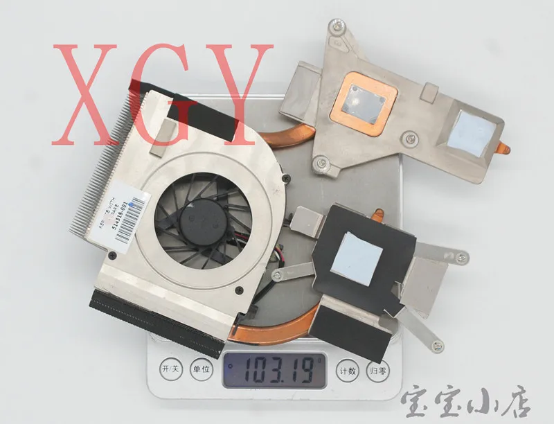 Original For HP DV5 DV6 DV6-1000 1200 cooling module sheet fan copper tube 514318-001 100% test ok