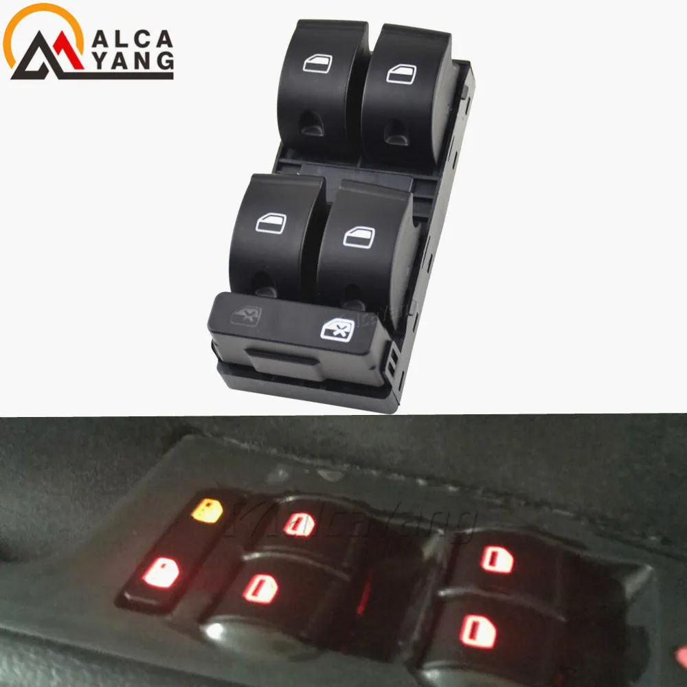 Malcayang Hiqh Quility Electric Powert Master Window Switch Button 8E0959851B For Audi A4 B6 B7