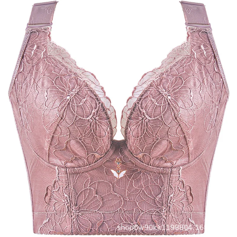 bra fat mm thin lace underwear wome collection pair milk adjustment bra bra women brasieres para mujer grandes